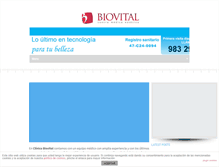 Tablet Screenshot of clinicabiovital.com